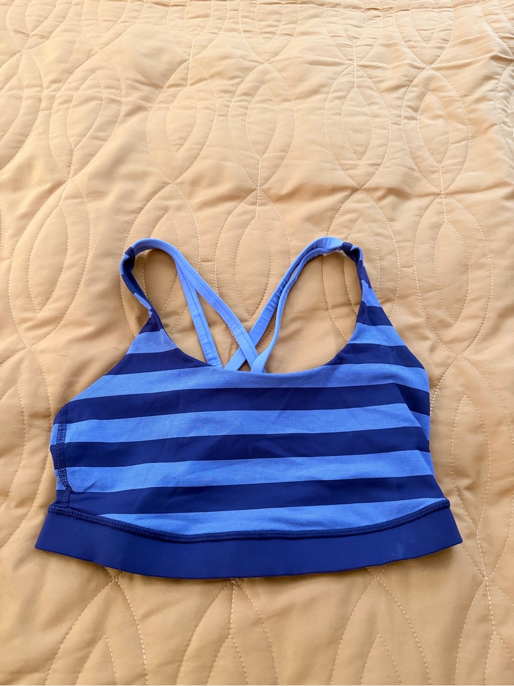 Lululemon Purple Striped Sports Bra size 6